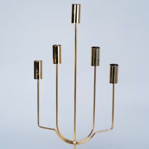 CANDELABROS DORADOS 5 VELAS