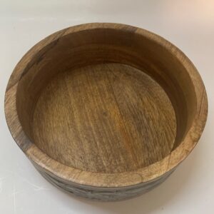 COCA DE MADERA GRABADA  DE LA INDIA