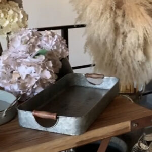 BANDEJA GALVANIZADA RECTANGULAR MAGNOLIA