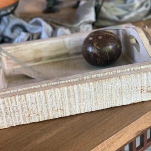 BANDEJA RECTANGULAR DE MADERA MEDIANA EN DECAPE