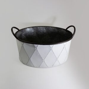 TARRO GALVANIZADO BLANCOS OVALADOS