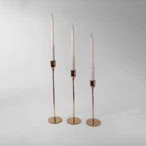 JUEGOS CANDELABROS DORADOS X 3 ALTO – MEDIANO- PEQUEÑO