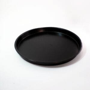 BANDEJA  REDONDA METALICA NEGRA