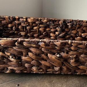 CANASTA RECTANGULAR EN PALMA DE JACINTA GRANDE MULTIUSOS