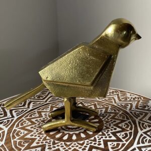 PAJARO DORADO DECORATIVO  DE LA INDIA