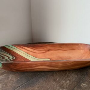BANDEJA OVALADA EN MADERA