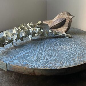 BANDEJA GIRATORIA EN MADERA DE LA INDIA