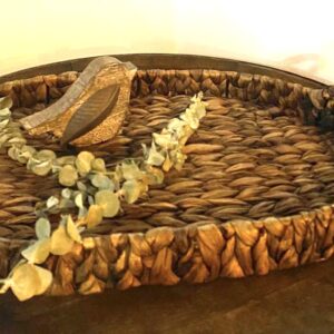 BANDEJA OVALADA DE PALMA DE JACINTA MULTIUSOS