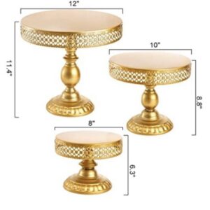 SET DE 3  TORTERAS DORADAS